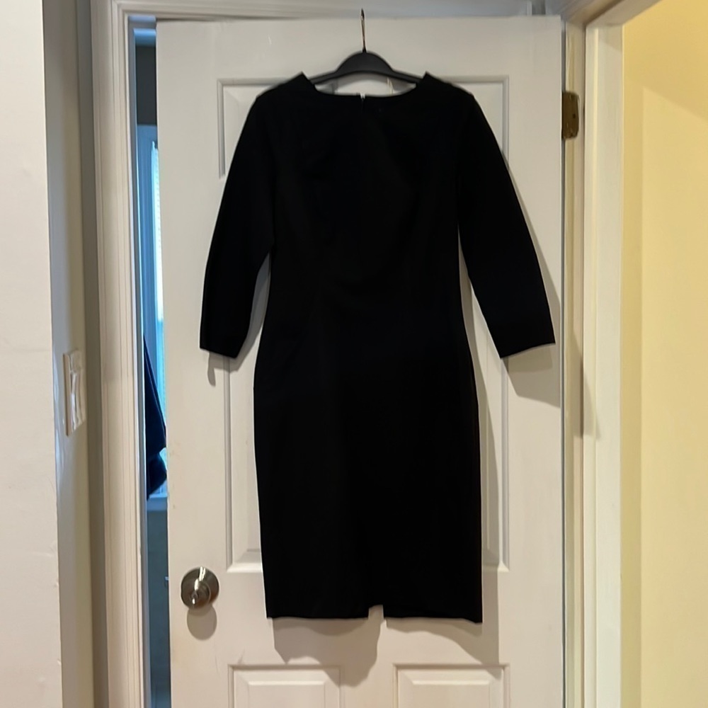 Banana Republic long sleeve black dress